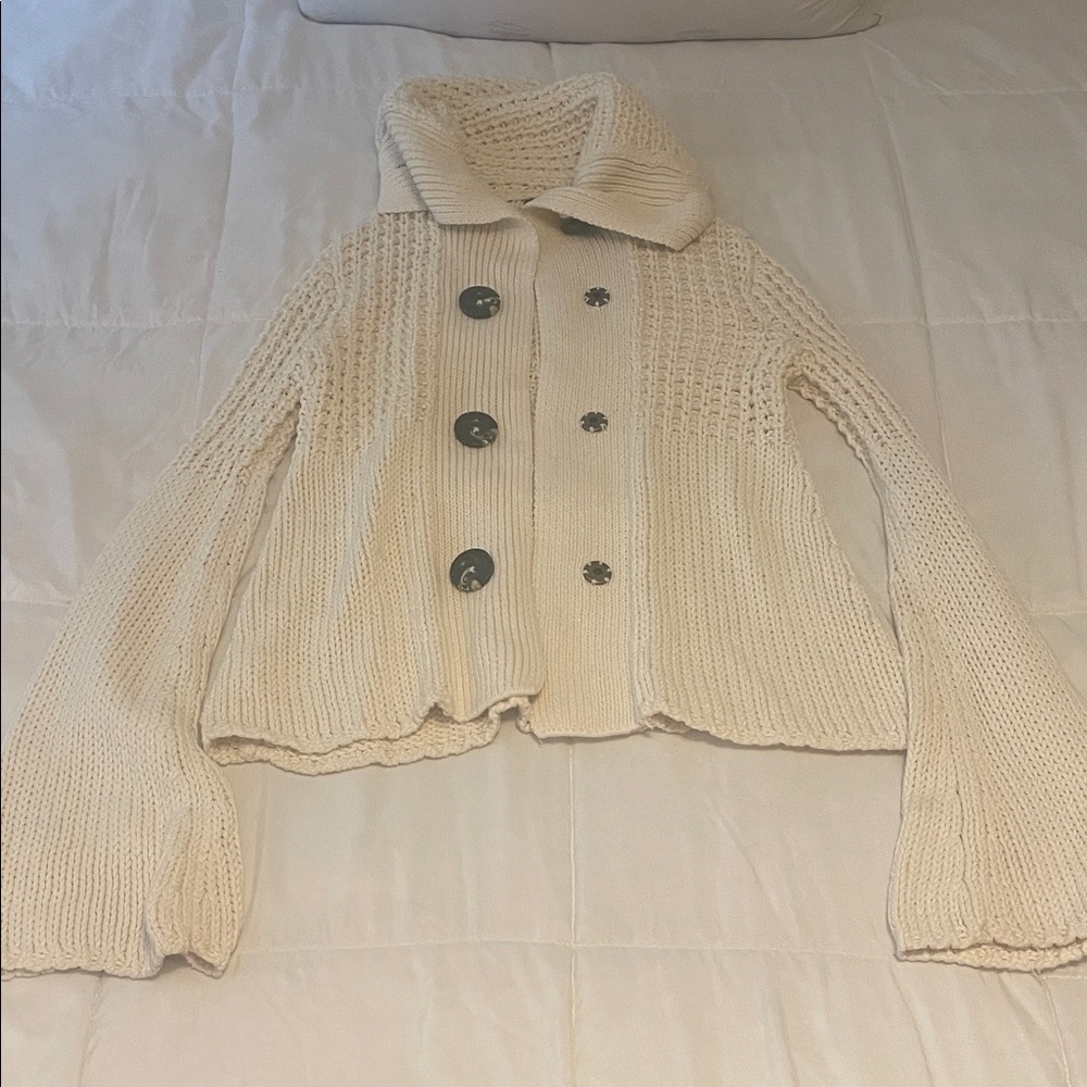 Moda International Cream Cowl Neck Sweater